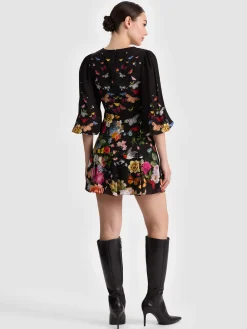 Alice and Olivia MINI*IRENE MINI DRESS VISIONARY