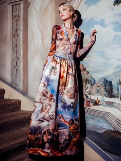 Alice and Olivia CROP TOPS*JADE MESH BUTTON DOWN PAISLEY POEM