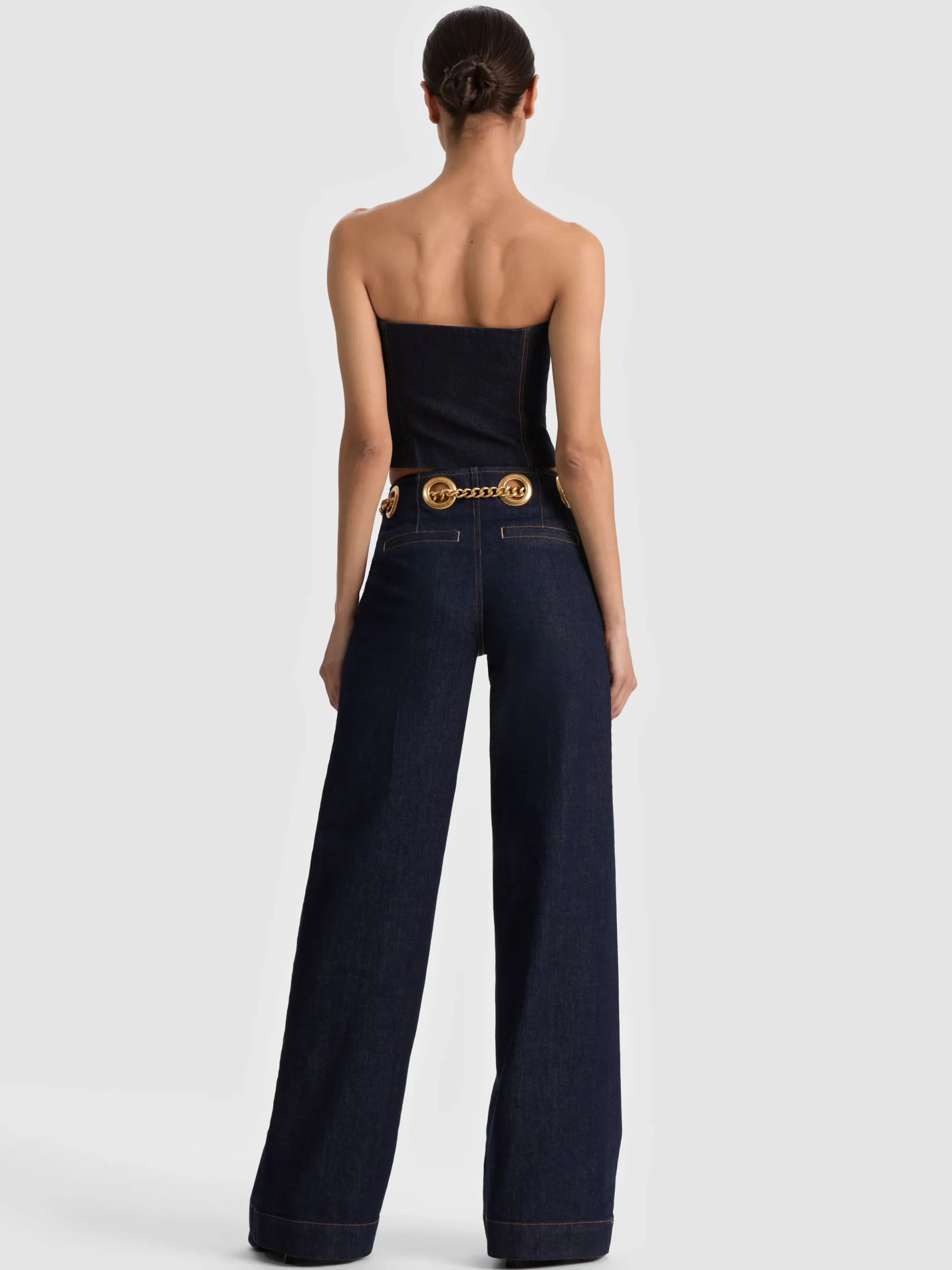 Alice and Olivia JEANS*JASPER CHAIN BELT JEAN