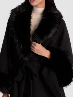 Alice and Olivia ANDREW PANT|JADE MESH BUTTON DOWN*JOANNE SWEATER COAT ECRU