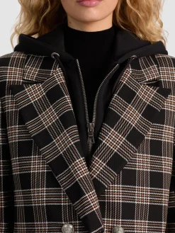 Alice and Olivia BLAZERS*JORDAN BLAZER WITH REMOVABLE HOODIE