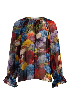 Alice and Olivia BLOUSES*JOSEPHINE BLOUSE BLACK/BLACK