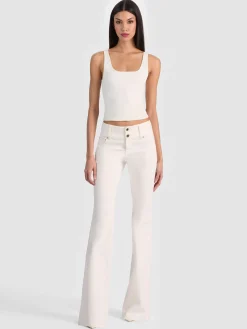 Alice and Olivia JEANS*KAI LOW RISE JEAN BLACK