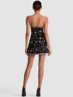 Alice and Olivia MINI*KATIA EMBELLISHED MINI GOWN