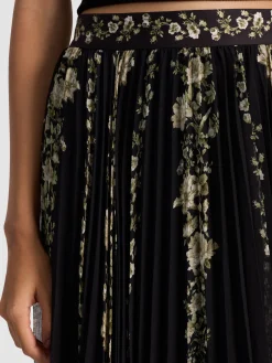 Alice and Olivia MAXI*KATZ PLEATED MAXI SKIRT