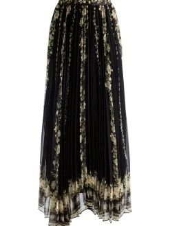 Alice and Olivia MAXI*KATZ PLEATED MAXI SKIRT