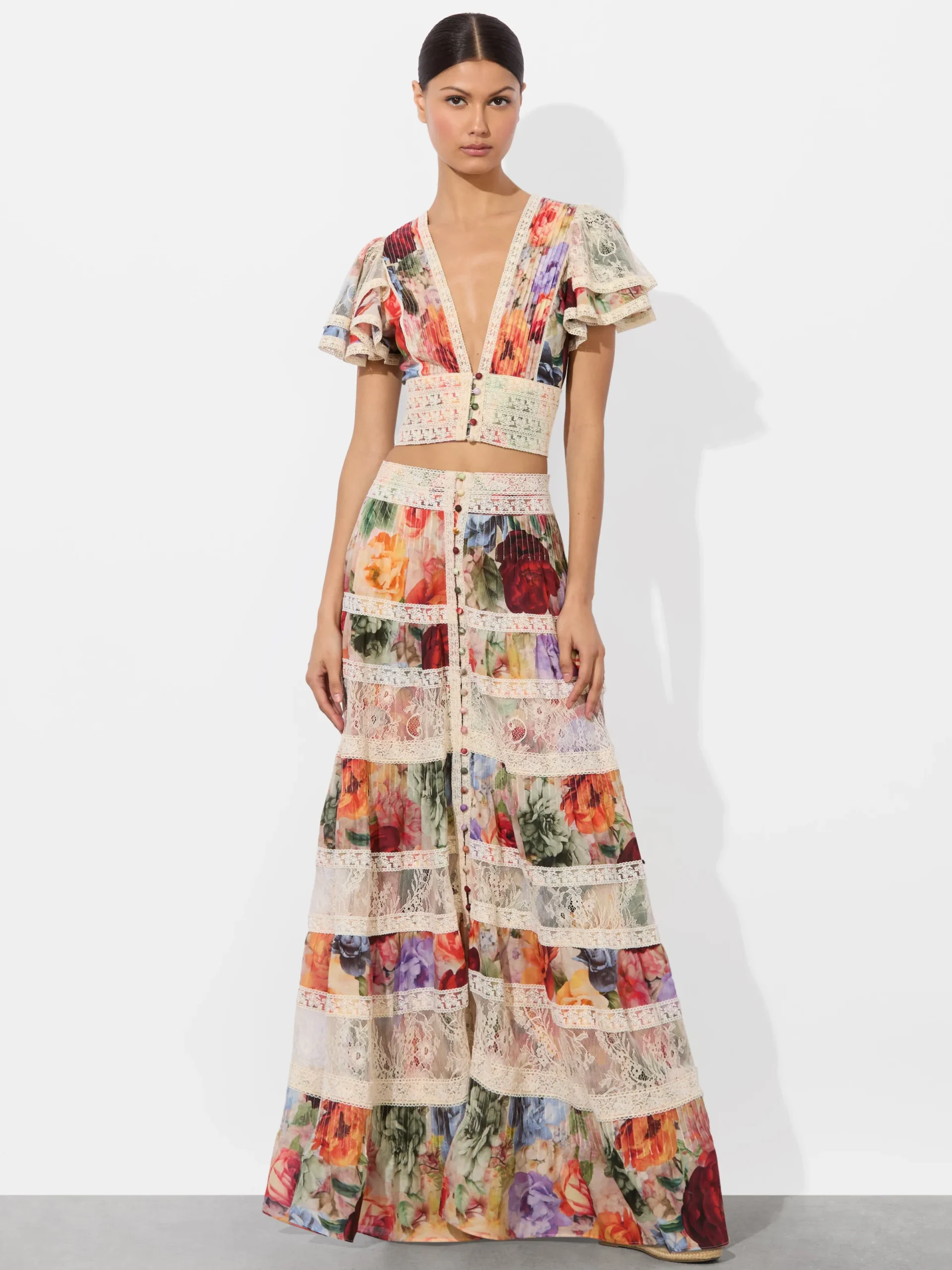 Alice and Olivia CROP TOPS*KEELEY BLOUSE