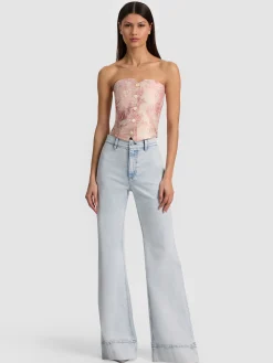 Alice and Olivia VESTS*KELCEY STRAPLESS VEST