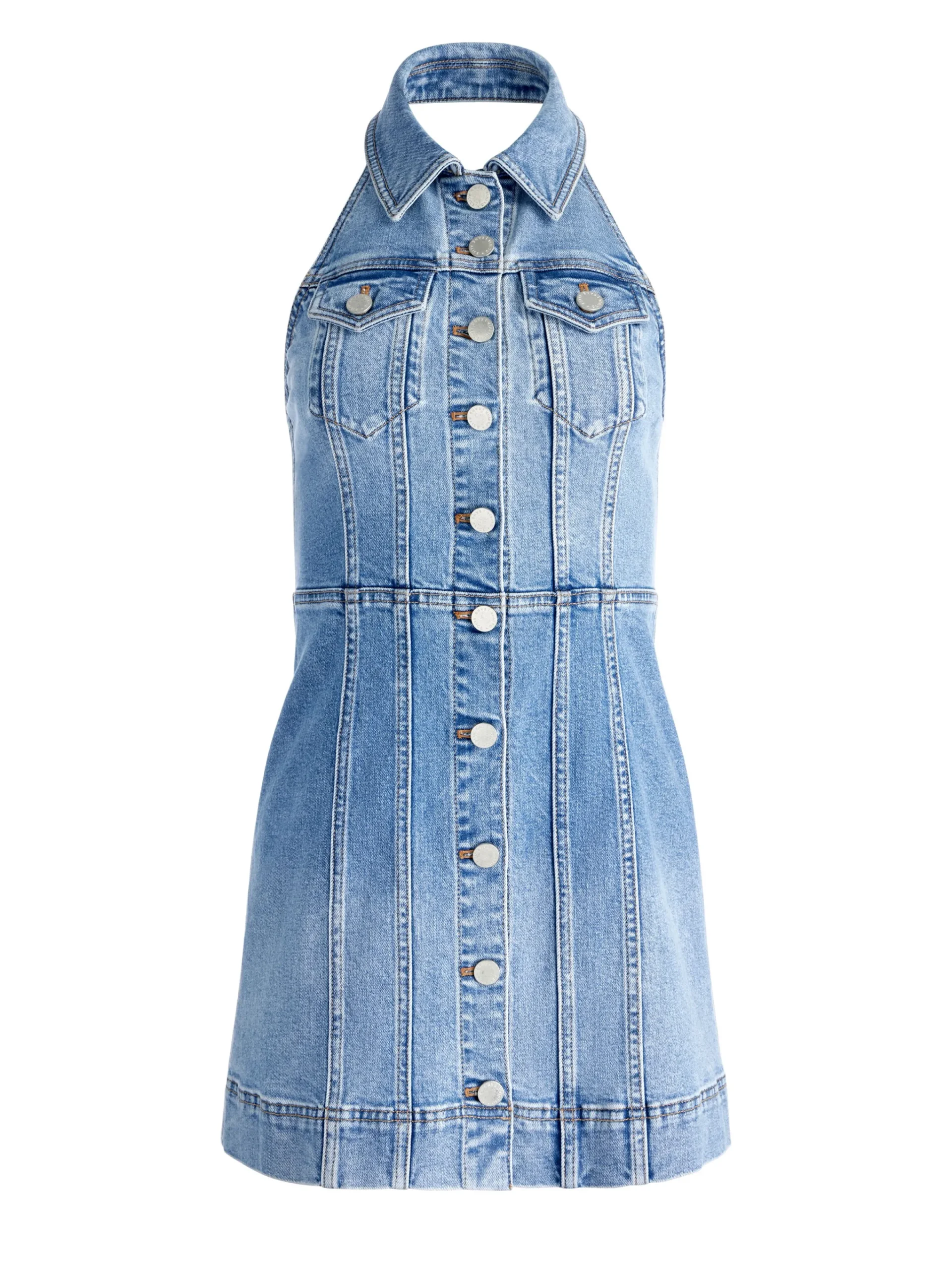 Alice and Olivia MINI*KENDALL DENIM MINI DRESS