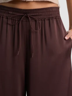 Alice and Olivia WIDE LEG*KENLEY PALAZZO PANT DARK OLIVE