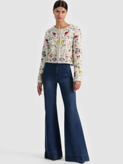 Alice and Olivia CROPPED JACKETS*KIDMAN EMBELLISHED JACKET