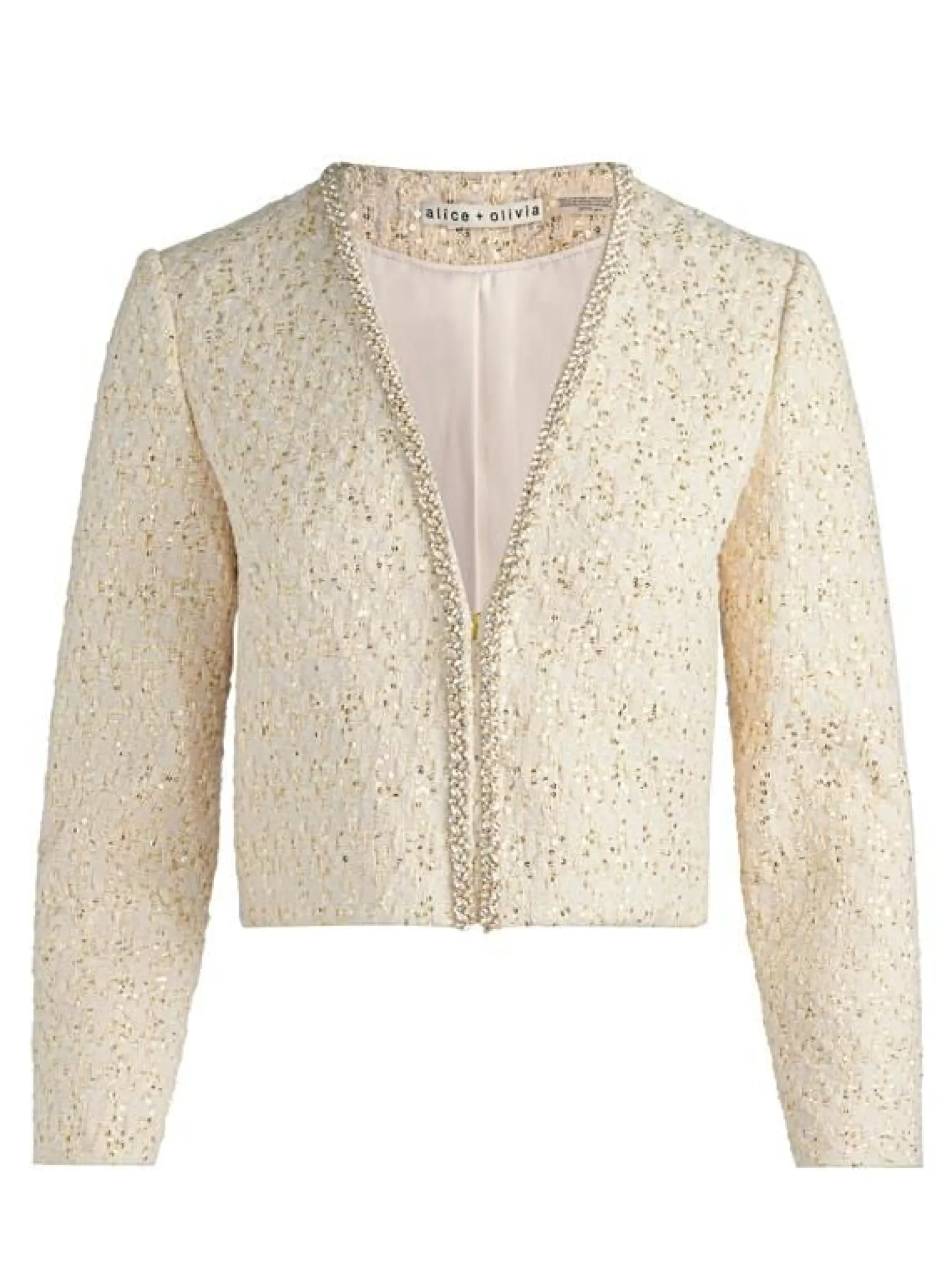 Alice and Olivia JACKETS*KIDMAN EMBELLISHED TWEED JACKET