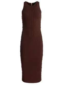 Alice and Olivia MIDI*LALITA RACERBACK TANK DRESS BLACK