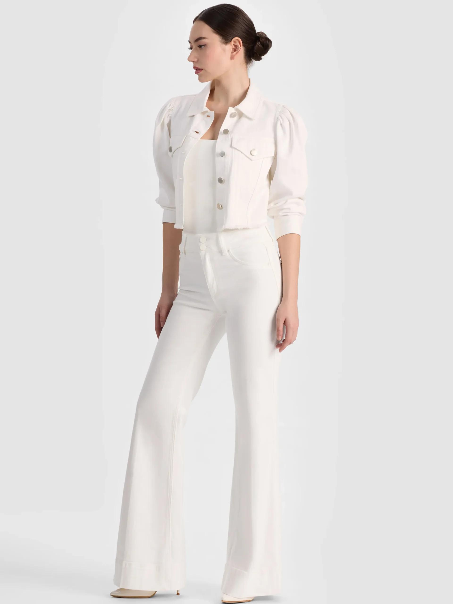 Alice and Olivia DENIM*LANA DENIM JACKET ROCKSTAR BLUE