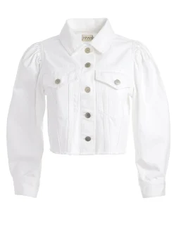 Alice and Olivia DENIM*LANA DENIM JACKET ROCKSTAR BLUE