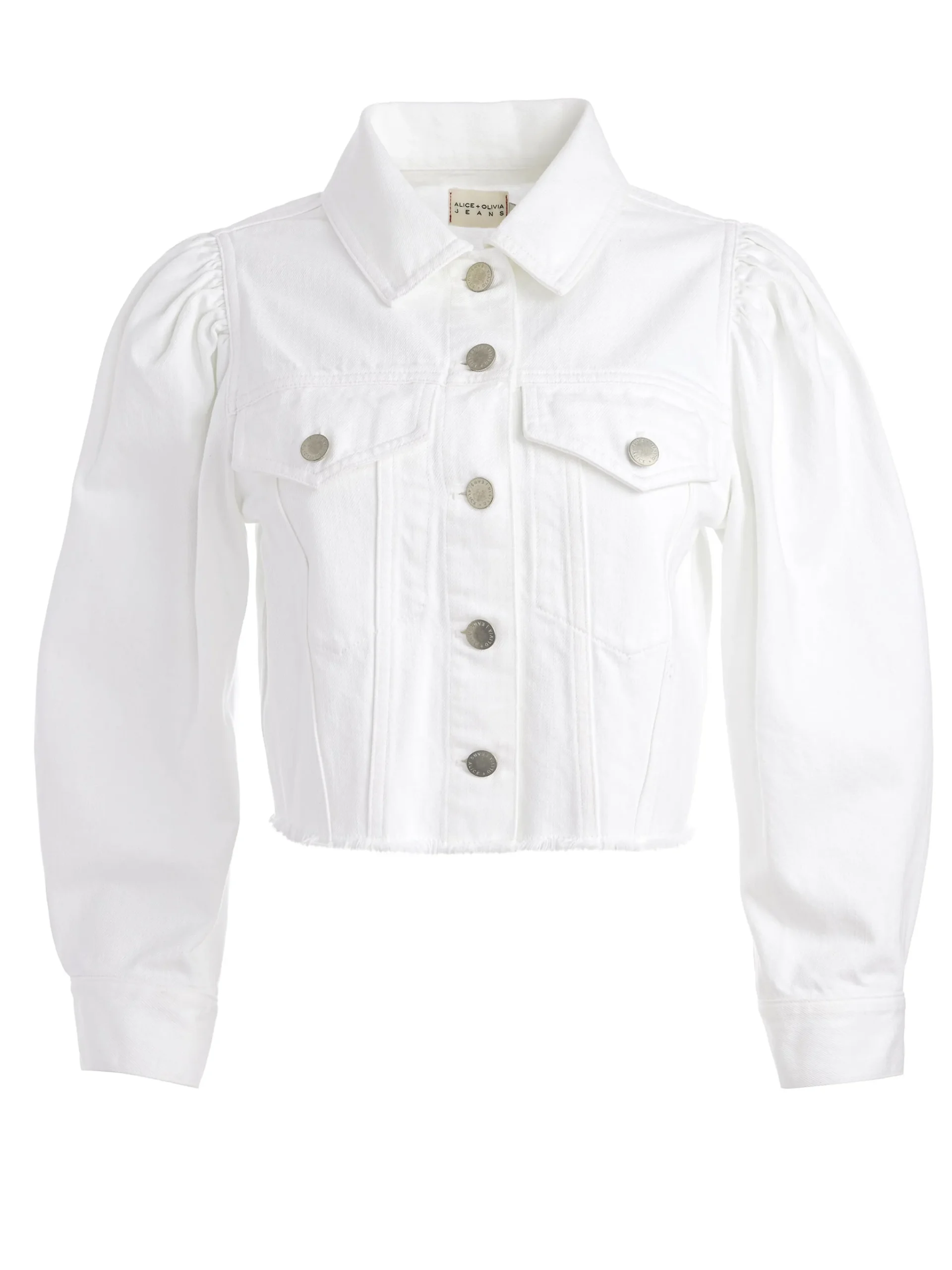 Alice and Olivia DENIM*LANA DENIM JACKET ROCKSTAR BLUE