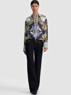 Alice and Olivia BLOUSES*LANE OVERSIZED BUTTON DOWN