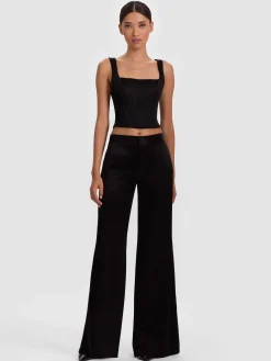 Alice and Olivia TANKS*LILIANNA CORSET TOP MIDNIGHT BLUE