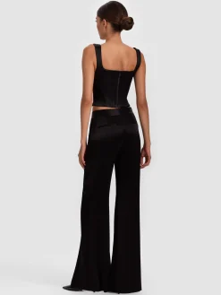 Alice and Olivia TANKS*LILIANNA CORSET TOP MIDNIGHT BLUE