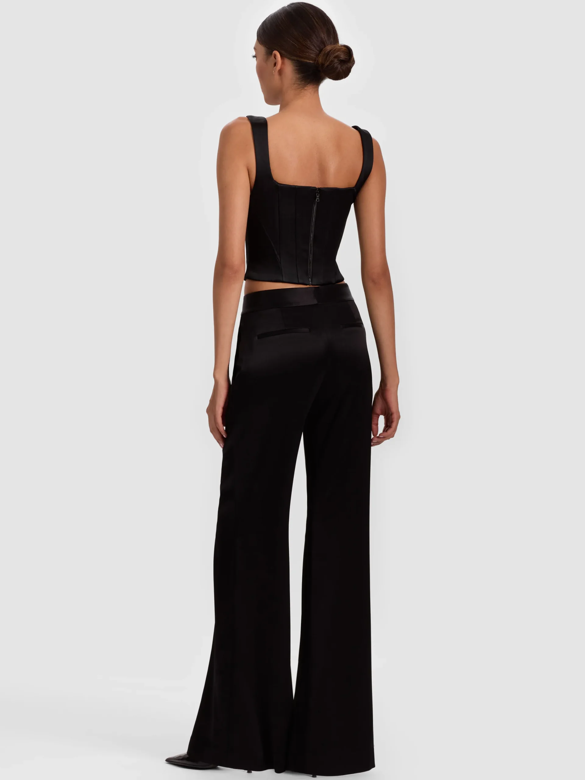 Alice and Olivia TANKS*LILIANNA CORSET TOP MIDNIGHT BLUE