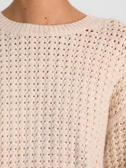 Alice and Olivia PULLOVERS*LIZA SPARKLE PULLOVER DARLA LIGHT INDIGO