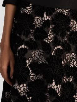 Alice and Olivia MAXI*LORENA LACE MAXI SKIRT OXBLOOD