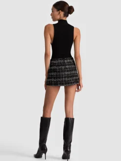 Alice and Olivia MINI*MACE MINI SKORT OFF WHITE