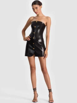 Alice and Olivia MINI*MADISON VEGAN MINI BLAZER DRESS