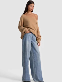 Alice and Olivia PULLOVERS*MARG SLOUCHY PULLOVER ECRU