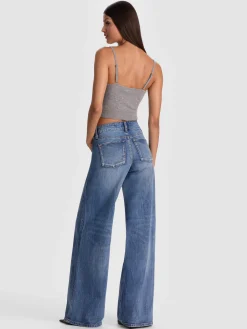 Alice and Olivia TANKS*MAUDE BRALETTE GREY MINERAL