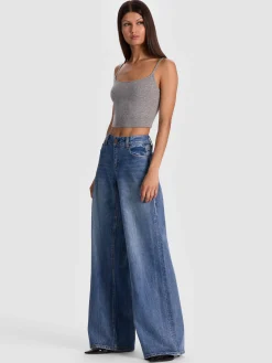 Alice and Olivia TANKS*MAUDE BRALETTE GREY MINERAL