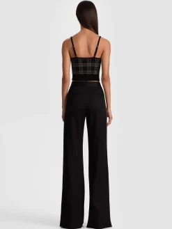 Alice and Olivia TANKS*MAUDE PLAID BRALETTE