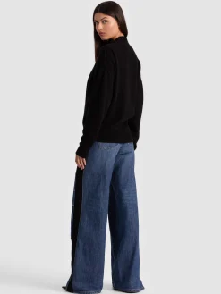 Alice and Olivia PULLOVERS*MELIE CASHMERE PULLOVER ECRU