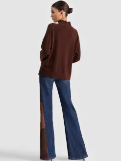 Alice and Olivia PULLOVERS*MELIE CASHMERE PULLOVER BLACK