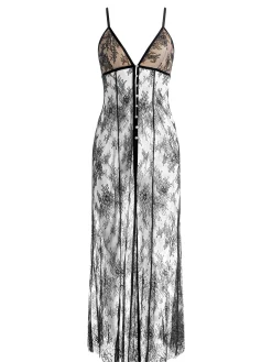 Alice and Olivia BLOUSES*MELODIE LACE MAXI TOP WHITE