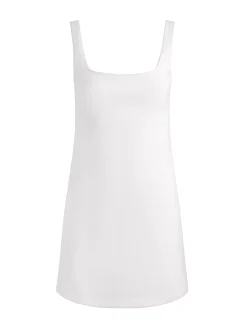 Alice and Olivia MINI*MIKAELA MINI DRESS OFF WHITE
