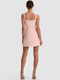 Alice and Olivia MINI*MIKAELA MINI DRESS ENGLISH ROSE