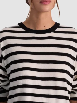 Alice and Olivia PULLOVERS*MITCHELL WOOL PULLOVER ECRU