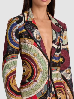 Alice and Olivia BLAZERS*MYA PRINTED BLAZER QUEENING