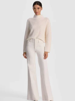 Alice and Olivia PULLOVERS*NANCE CASHMERE TURTLENECK BUTTER/ECRU