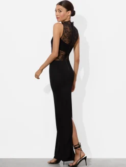 Alice and Olivia MAXI*NICHOL LACE MAXI DRESS OFF WHITE