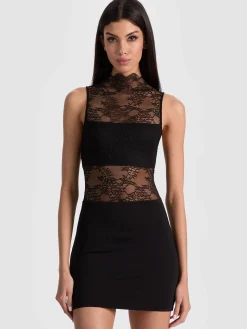 Alice and Olivia MINI*NICHOL LACE MINI DRESS