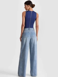 Alice and Olivia BODYSUITS*OLEA BODYSUIT MOCHA