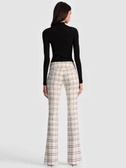 Alice and Olivia Matching Sets Test*OLIVIA BOOTCUT PANT SOFT WHITE