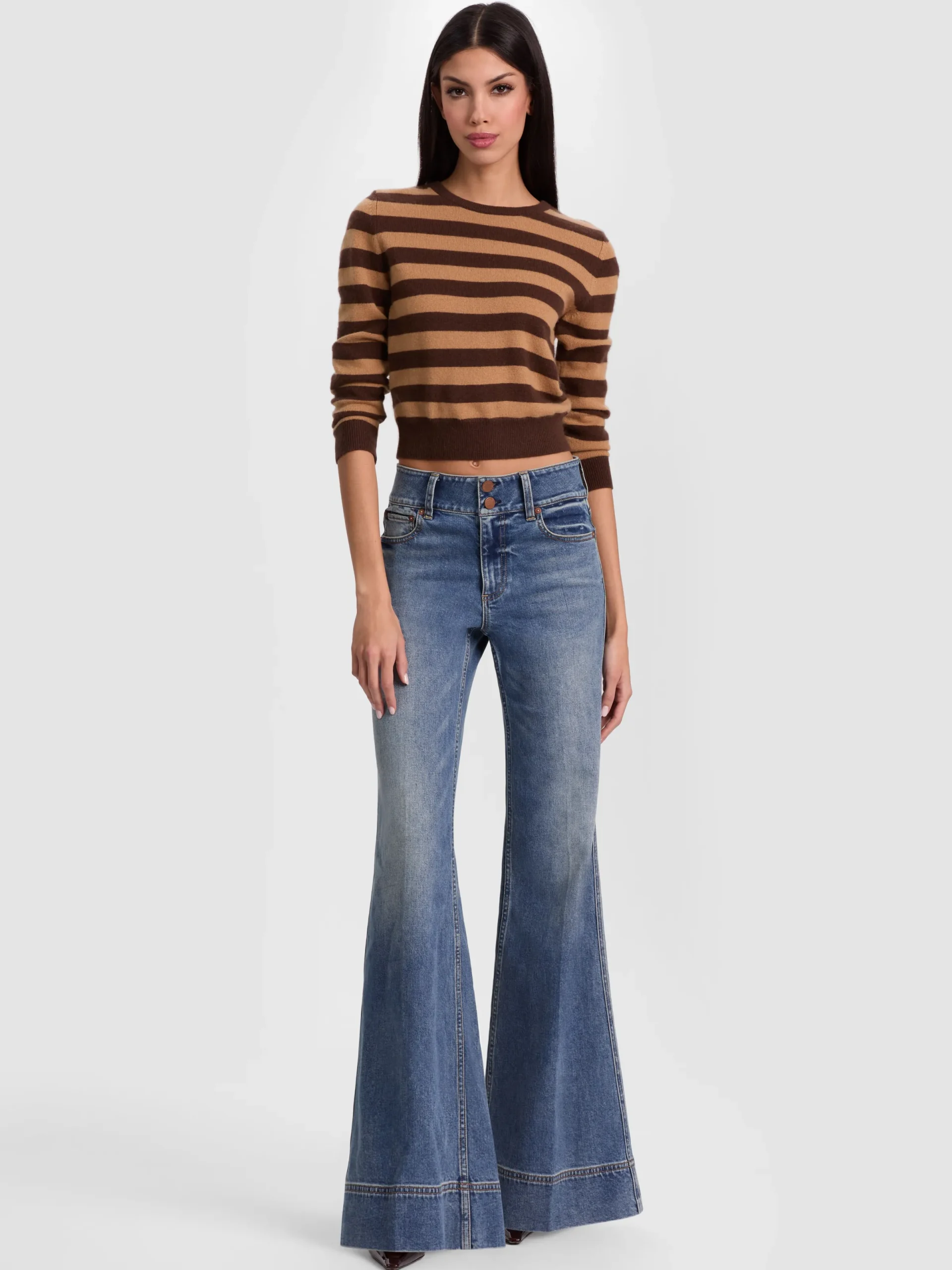 Alice and Olivia JEANS*PERFECT JEAN BUTTER/ECRU