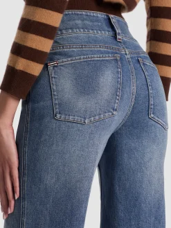 Alice and Olivia JEANS*PERFECT JEAN BUTTER/ECRU