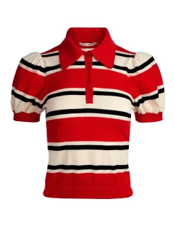 Alice and Olivia PULLOVERS*RAMONA STRIPED PULLOVER