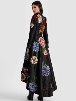 Alice and Olivia COATS*RENATA EMBELLISHED MAXI COAT