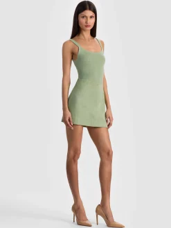 Alice and Olivia MINI*RILEY SUEDE MINI SKIRT ENGLISH ROSE