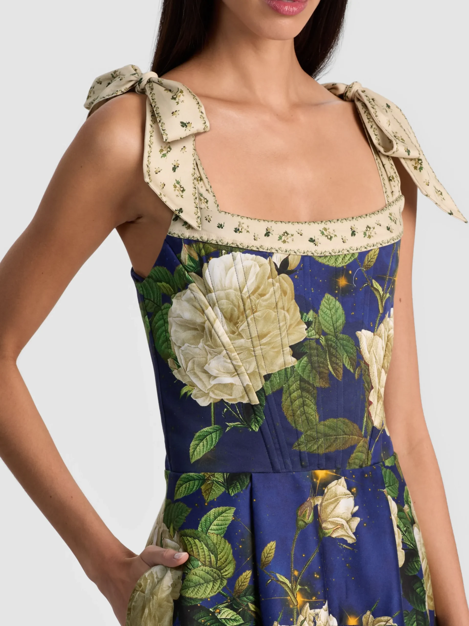 Alice and Olivia MIDI*ROSALEE MIDI DRESS